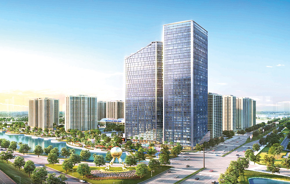 Dự án Techno Park Tower - tòa nhà văn phòng hạng B được Vingroup ra mắt vào đầu tháng 4/2021 tại Hà Nội