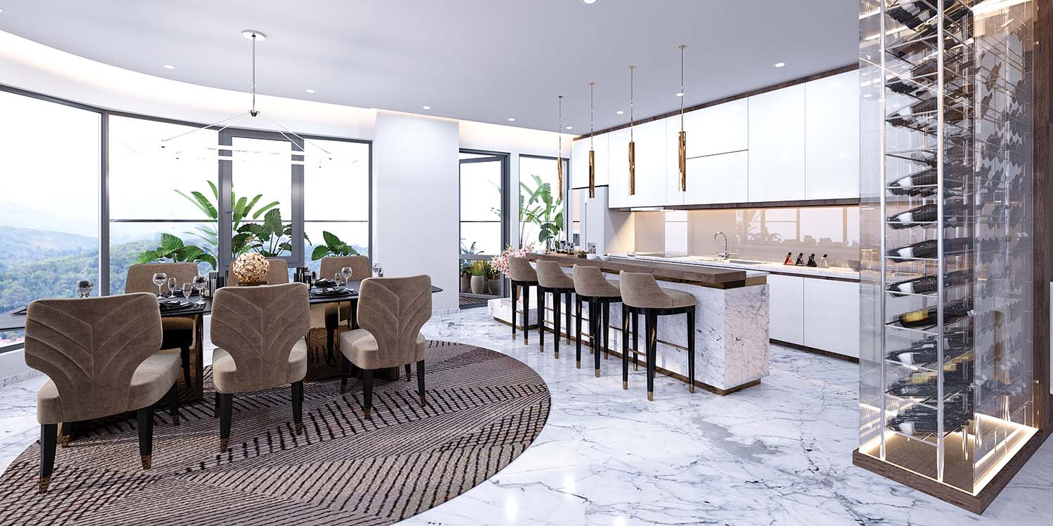 Từng không gian trong căn hộ The Manor Tower Lào Cai là nơi mọi giác quan hạnh phúc được nuông chiều