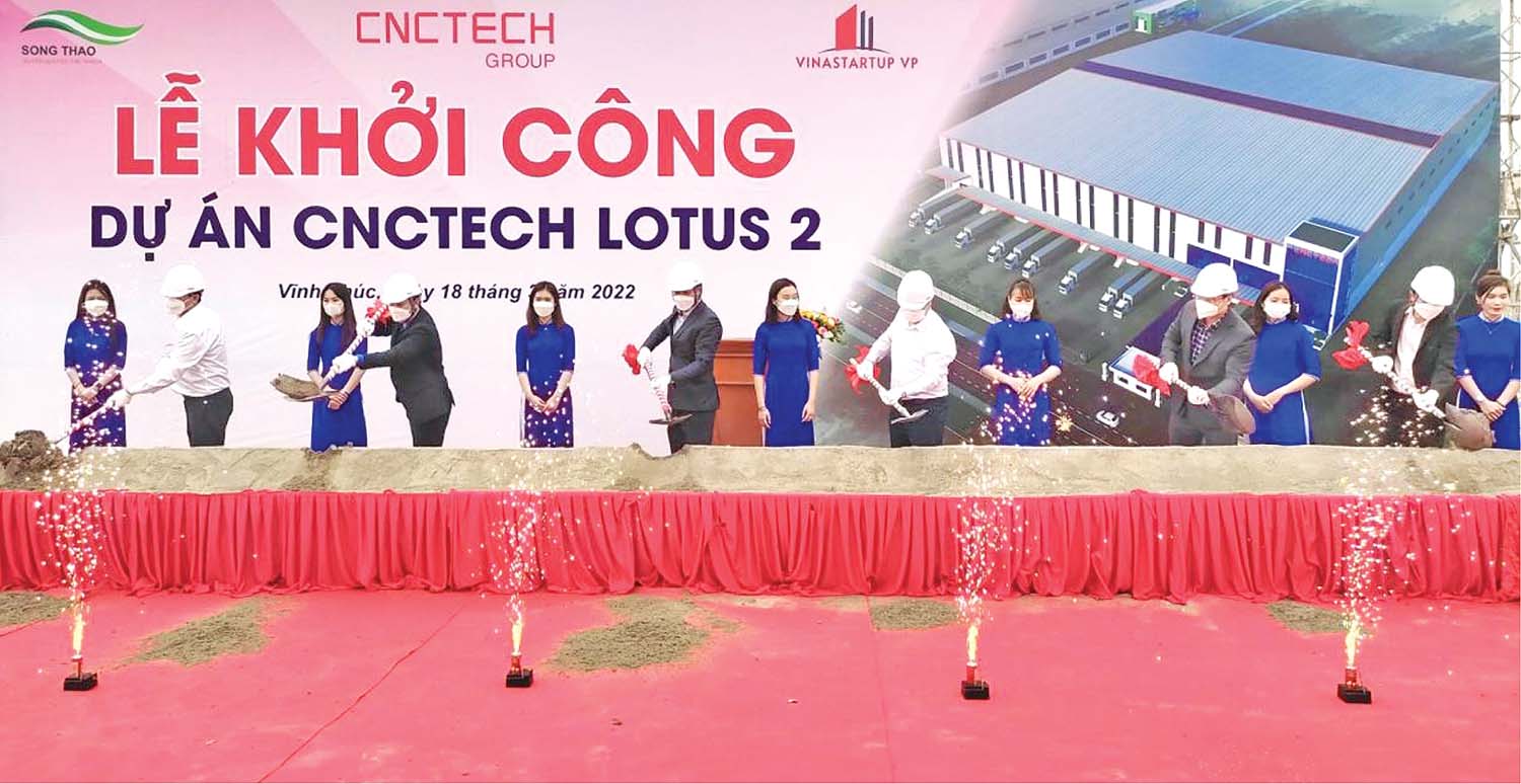 Công ty cổ phần Đầu tư Sông Thao và Chủ đầu tư CNC Group  khởi công Dự án CNC Tech Lotus 2 tại KCN Thăng Long, Vĩnh Phúc