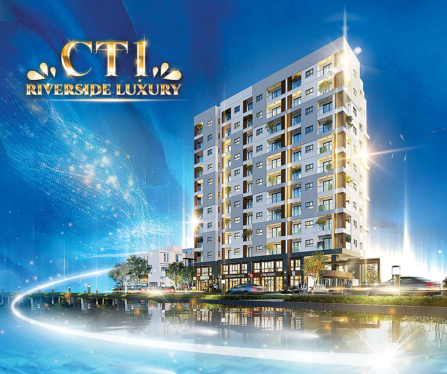 Phối cảnh căn hộ cao cấp CT1 Riverside Luxury