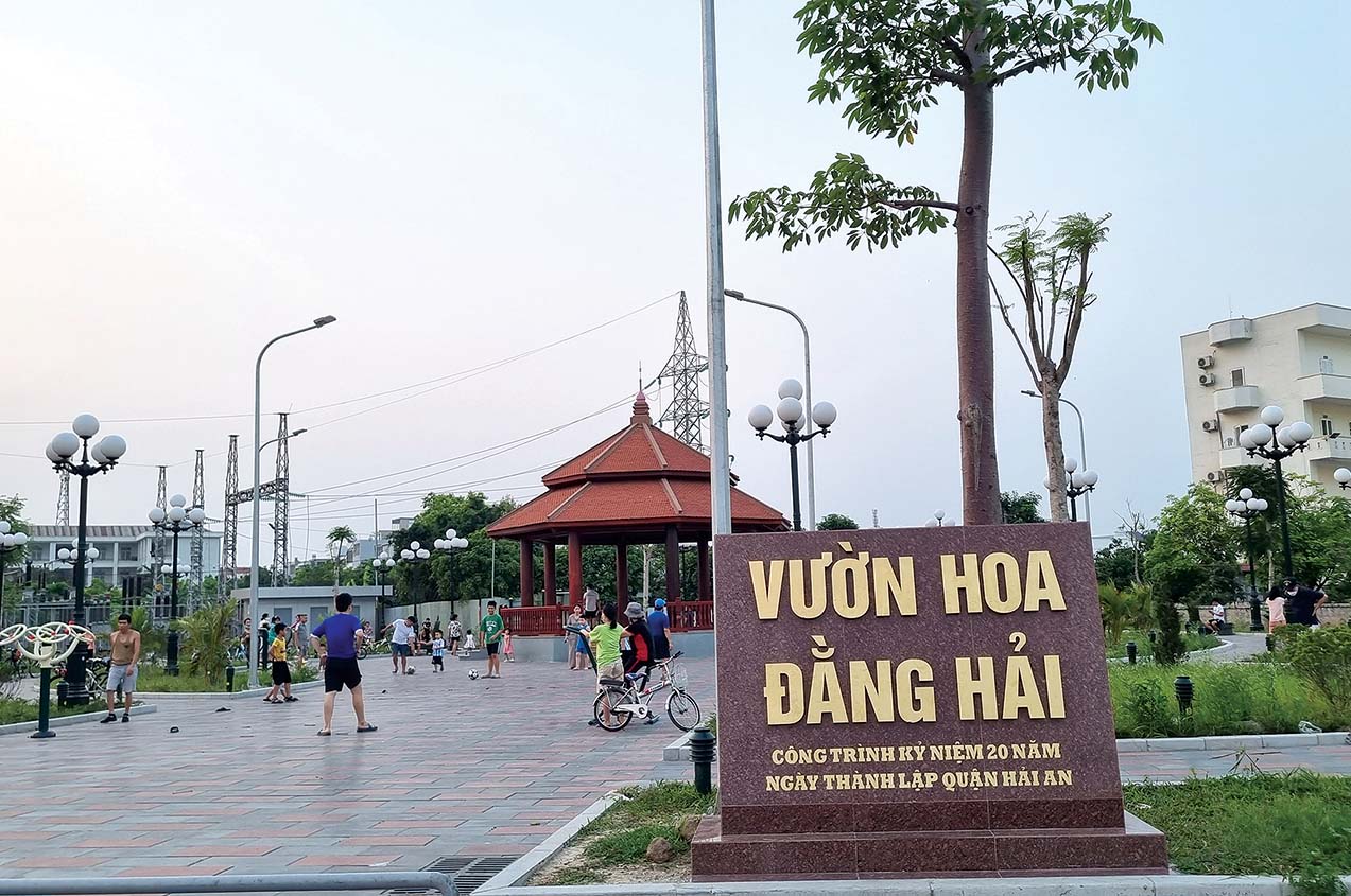 Hạ tầng quận Hải An ngày càng hoàn thiện, xứng đáng là một trong 3 trung tâm đô thị mới của Hải Phòng 	ảnh: thanh tân