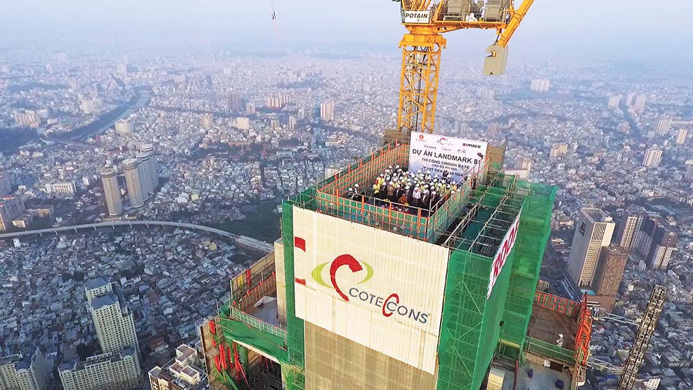 Coteccons nổi danh với việc xây dựng tòa nhà Landmark 81