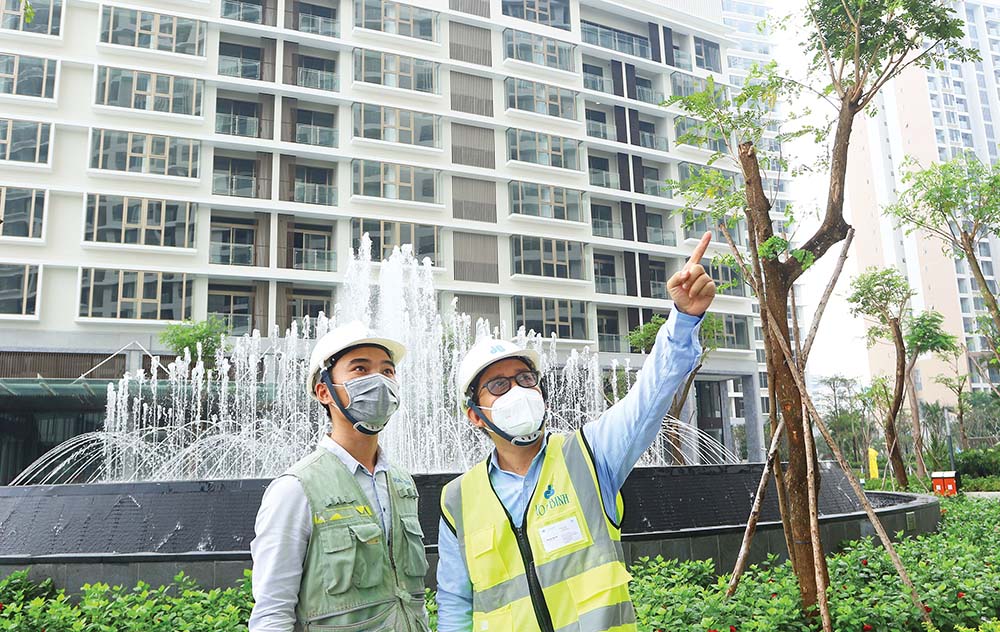 Tập đoàn Xây dựng Hòa Bình là một trong những đơn vị xây dựng phải nhận bất động sản để cấn trừ nợ  	Ảnh: Lê Toàn