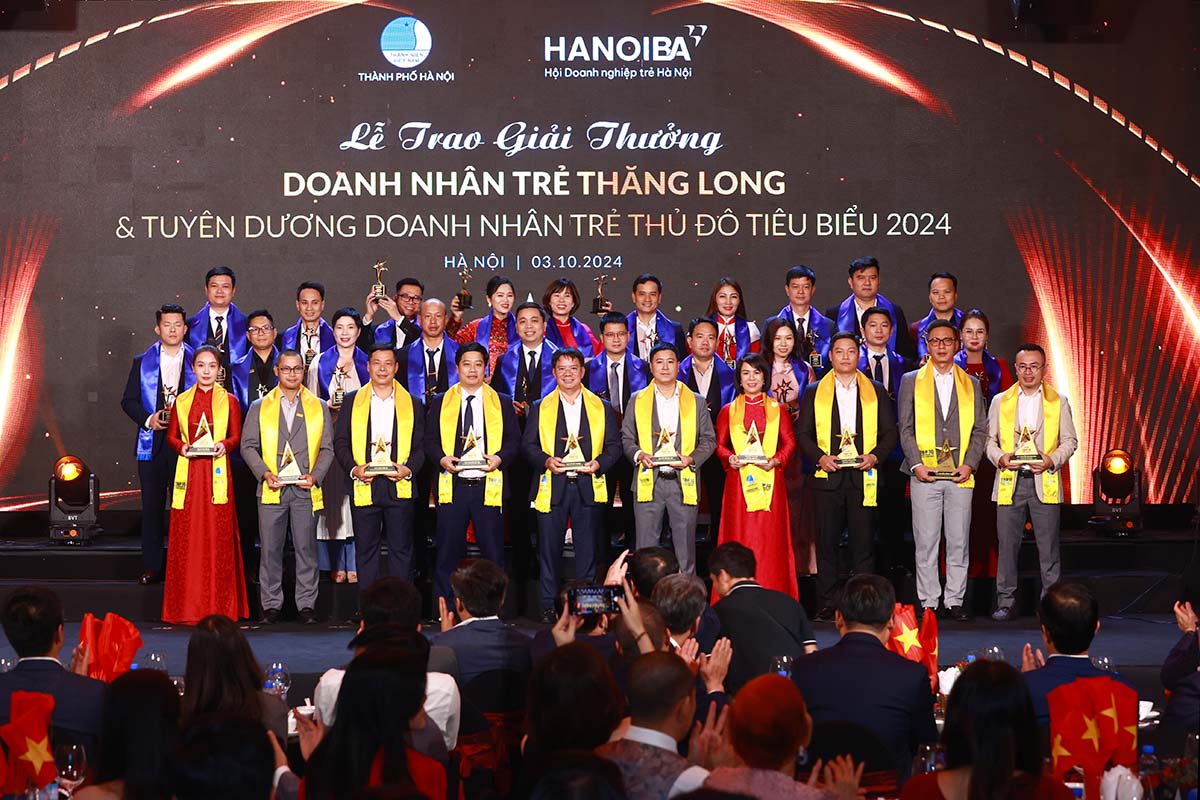 Top 10 doanh nhân trẻ Thăng Long và 20 doanh nhân trẻ tiêu biểu Hà Nội được vinh danh tối 3/10 trong khuôn khổ Tết doanh nhân 2024