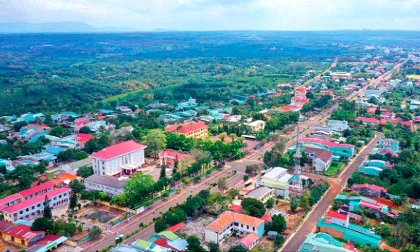 Trung tâm đô thị huyện Ia Grai sầm uất, khang trang