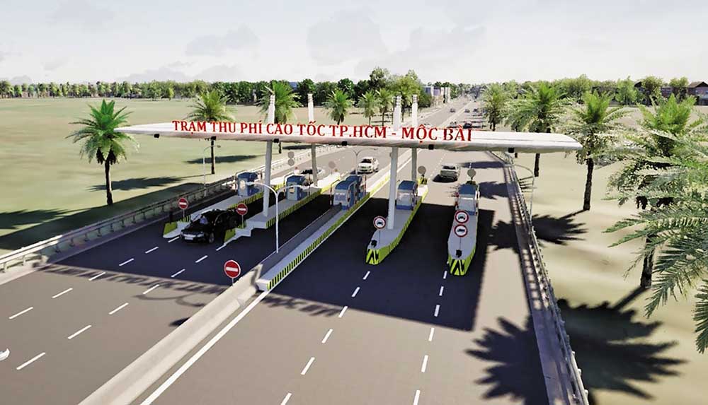 Phối cảnh Trạm thu phí đường cao tốc TP.HCM - Mộc Bài 