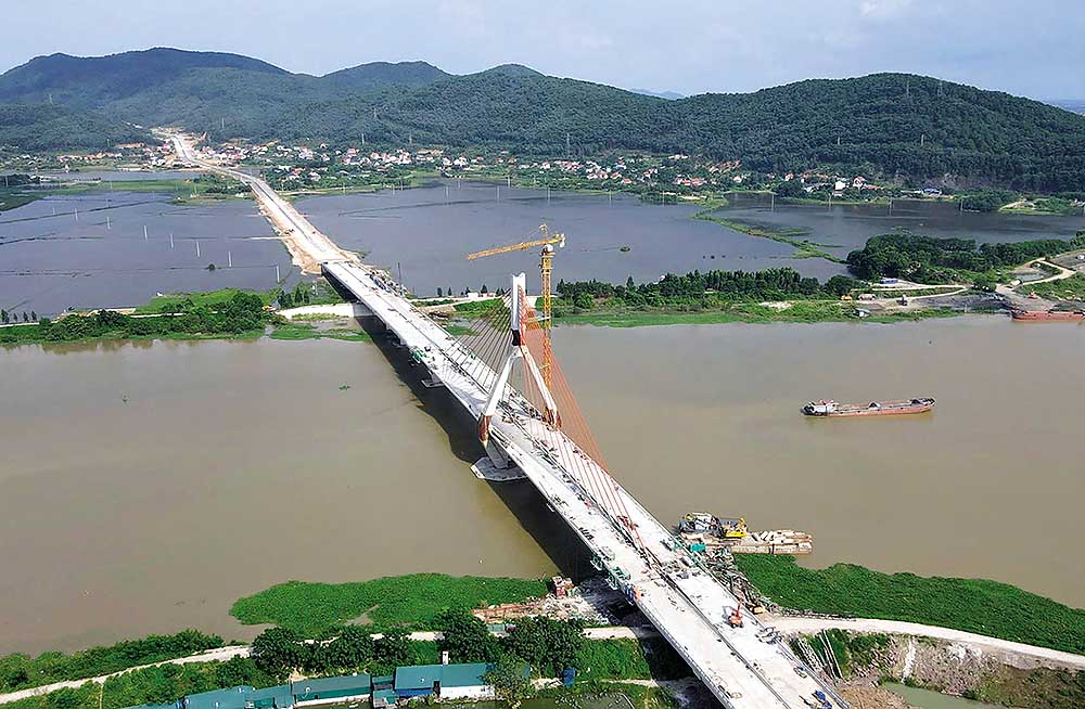  Cầu Đồng Việt thuộc tỉnh Bắc Giang (cũ), một Dự án mà Tập đoàn Thuận An trúng thầu