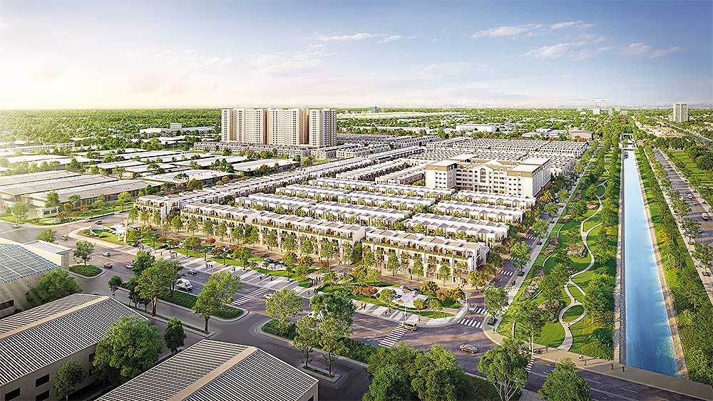 Phối cảnh tổng thể Dự án K-Home New City  ngay lõi trung tâm Thành phố mới Bình Dương
