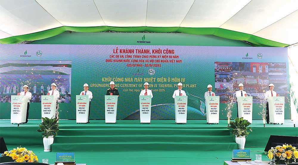Dự án Nhà máy Nhiệt điện Ô Môn IV có tổng vốn đầu tư gần 30 ngàn tỷ đồng được khởi công vào ngày 19/8/2025     	ảnh: phạm trung
