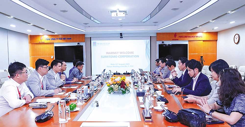 Lãnh đạo PV GAS tiếp đoàn Sumitomo để trao đổi phương án hợp tác phát triển chuỗi Dự án điện khí LNG