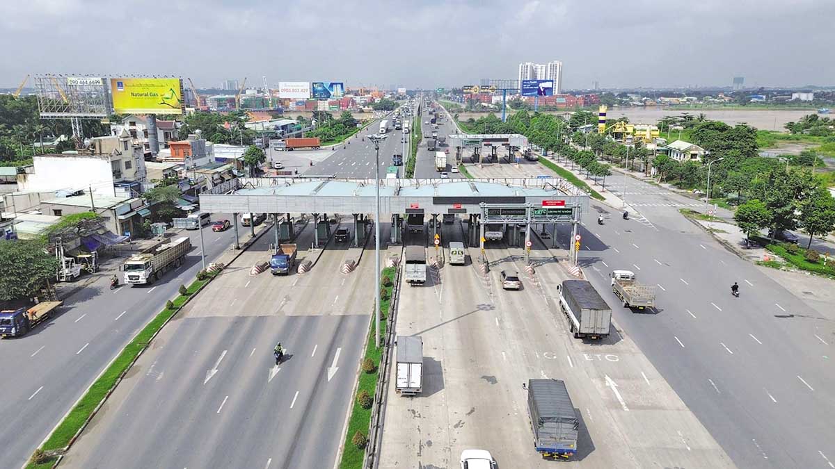 Trạm thu phí tại Dự án BOT Quốc lộ 51 của BVEC đang phải tạm dừng thu phí
