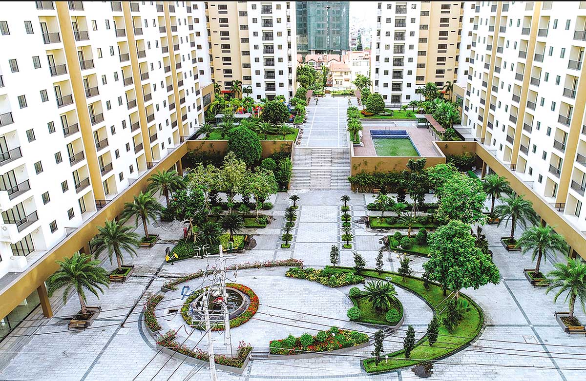 Khu tái định cư Bình Khánh vẫn còn nhiều tòa nhà bỏ hoang thời gian dài	