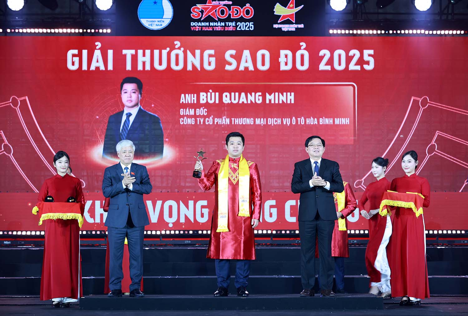 Anh Bùi Quang Minh, Giám đốc Công ty Cổ phần Thương mại Dịch vụ Ô tô Hòa Bình Minh