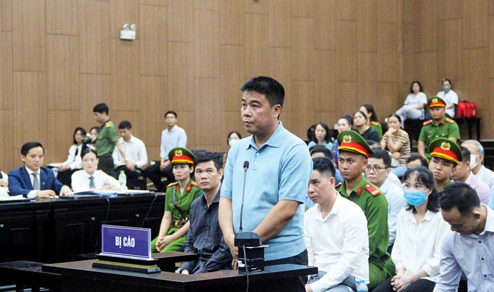 Nguyễn Văn Hậu, cựu Chủ tịch HĐQT Tập đoàn Phúc Sơn tại phiên tòa sơ thẩm