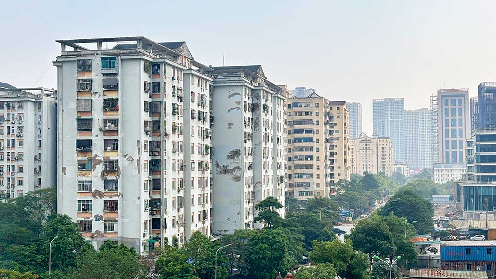 Giá các chung cư cũ đang chững lại do dân đầu tư “lướt sóng” rút lui