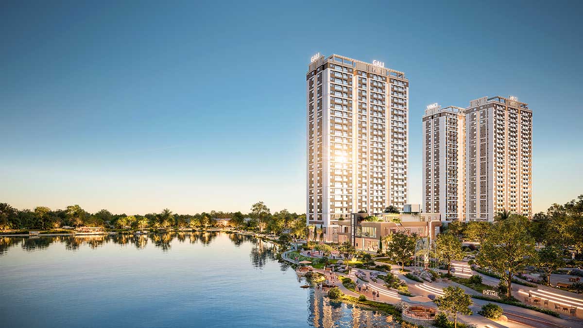 Khải Ho&agrave;n Prime - căn hộ resort khu compound ven s&ocirc;ng Nam S&agrave;i G&ograve;n