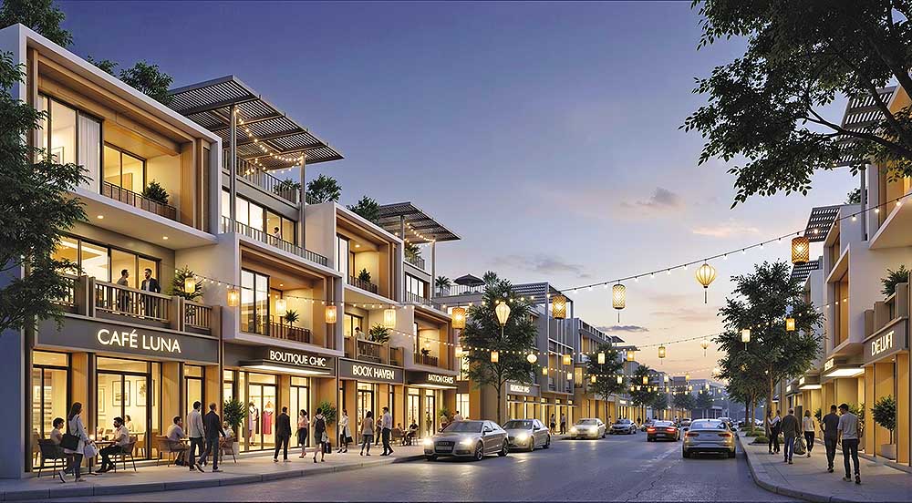 Đảo Nam được định h&igrave;nh l&agrave; khu an cư - nghỉ dưỡng với c&aacute;c t&ograve;a th&aacute;p cao tầng, biệt thự v&agrave; townhouse