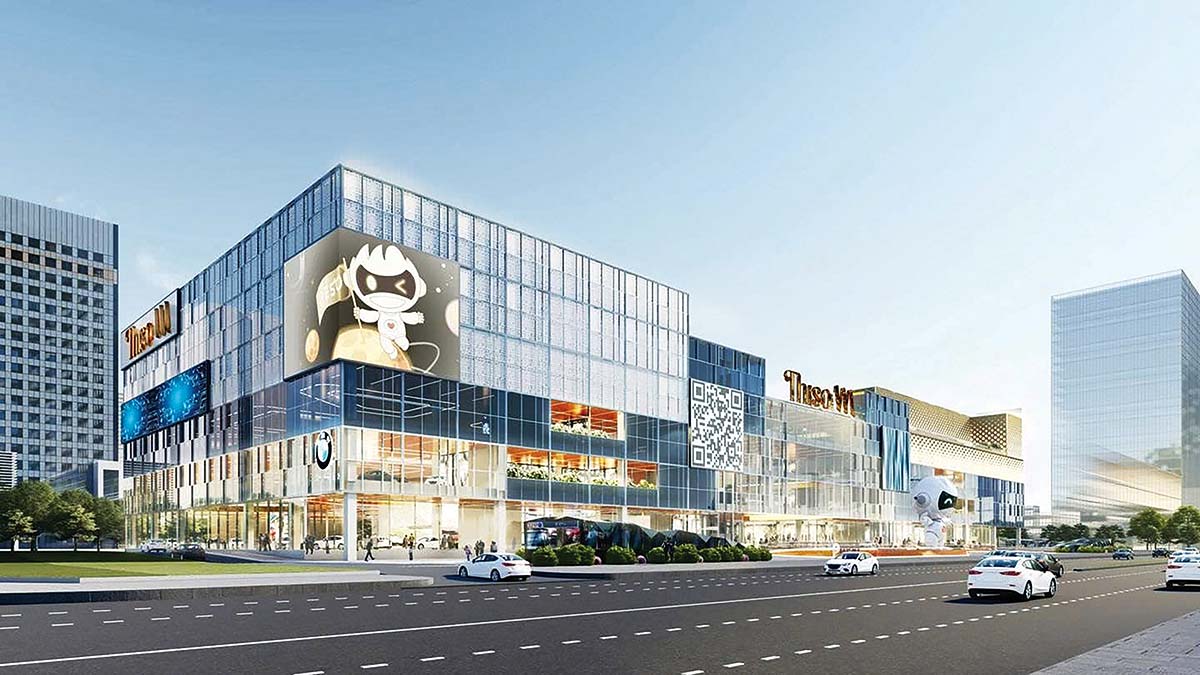 Trung t&acirc;m thương mại  - Dịch vụ v&agrave; Mua sắm THISO Mall do C&ocirc;ng ty Đại Quang Minh (Thadico, thuộc Thaco Group) ph&aacute;t triển 