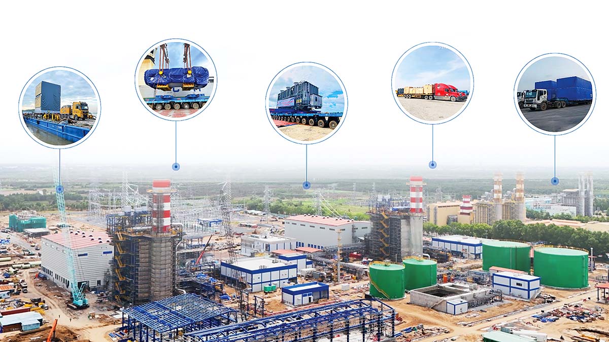 PPL - th&ocirc;ng quan v&agrave; vận chuyển c&aacute;c kiện h&agrave;ng cho Nh&agrave; m&aacute;y Nhiệt điện Nhơn Trạch 3 & 4