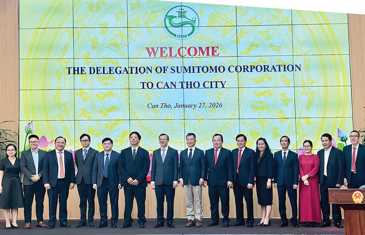  L&atilde;nh đạo TP. Cần Thơ tiếp, l&agrave;m việc với Tập đo&agrave;n Sumitomo (Nhật Bản) đến t&igrave;m hiểu cơ hội đầu tư ph&aacute;t triển hạ tầng KCN tại địa phương (Anhr: dạ uy&ecirc;n