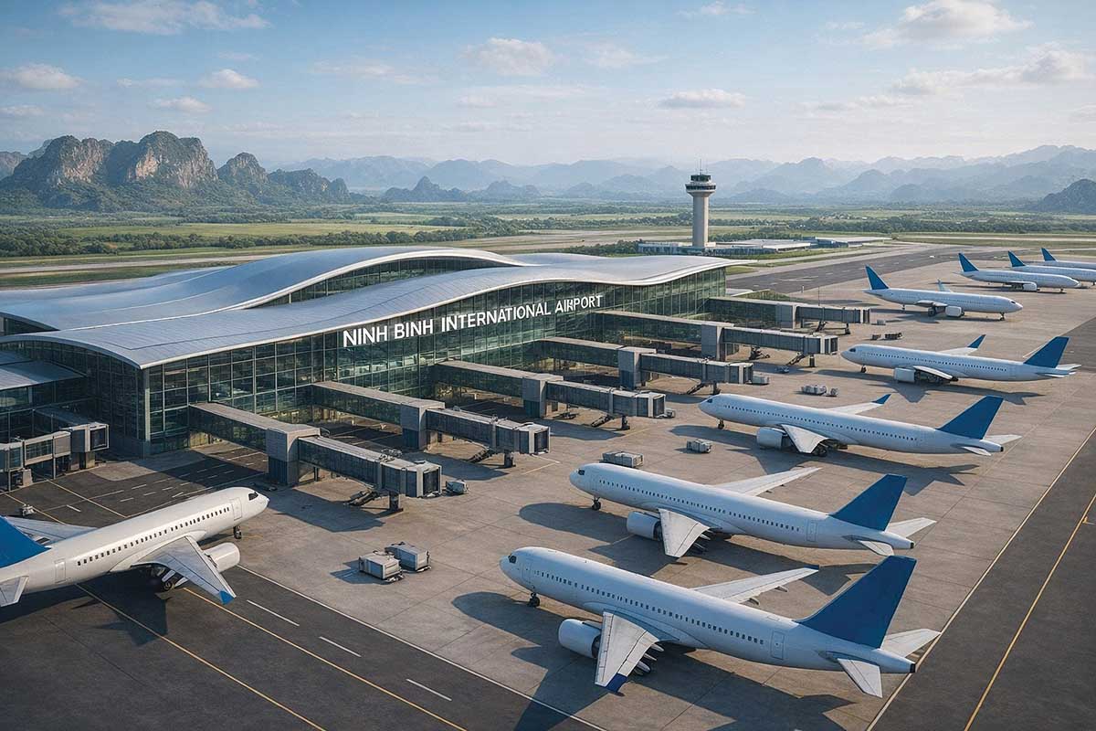 Phối cảnh Cảng h&agrave;ng kh&ocirc;ng quốc tế Ninh B&igrave;nh	