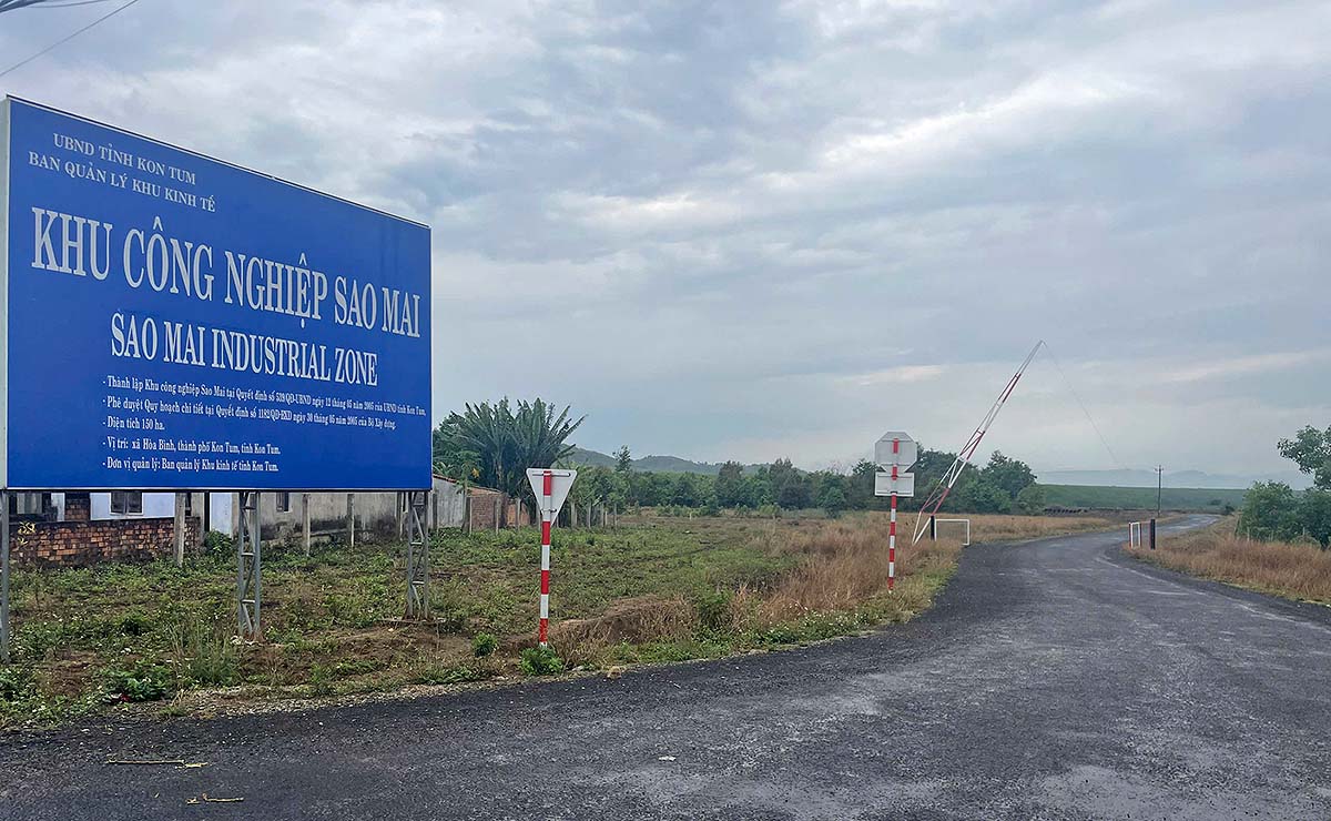 KCN Sao Mai được triển khai hơn 20 năm vẫn chưa ho&agrave;n thiện do vướng mặt bằng, thủ tục ph&aacute;p l&yacute; v&agrave; hạn chế nguồn vốn (Ảnh: Thanh Chung)