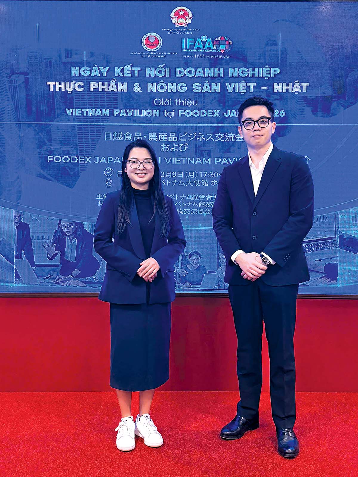 Đại diện Sao Mai tại lễ khai mạc Foodex 2026