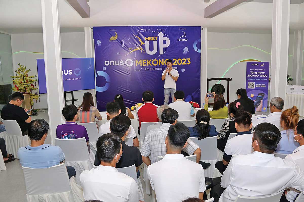 Một buổi kết nối người dùng và đối tác của ví điện tử ONUS tại khu vực Đồng bằng sông Cửu Long