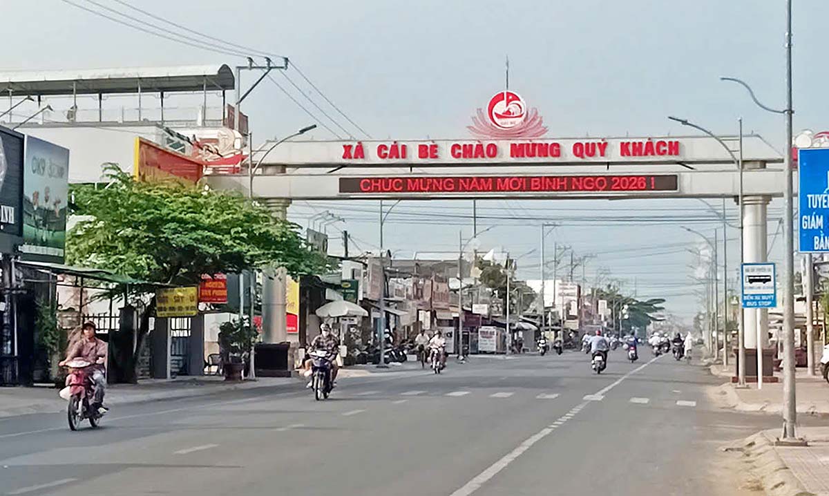 Hệ thống hạ tầng v&agrave; giao th&ocirc;ng x&atilde; C&aacute;i B&egrave; ng&agrave;y c&agrave;ng ho&agrave;n thiện phục vụ hiệu quả người d&acirc;n v&agrave; du kh&aacute;ch