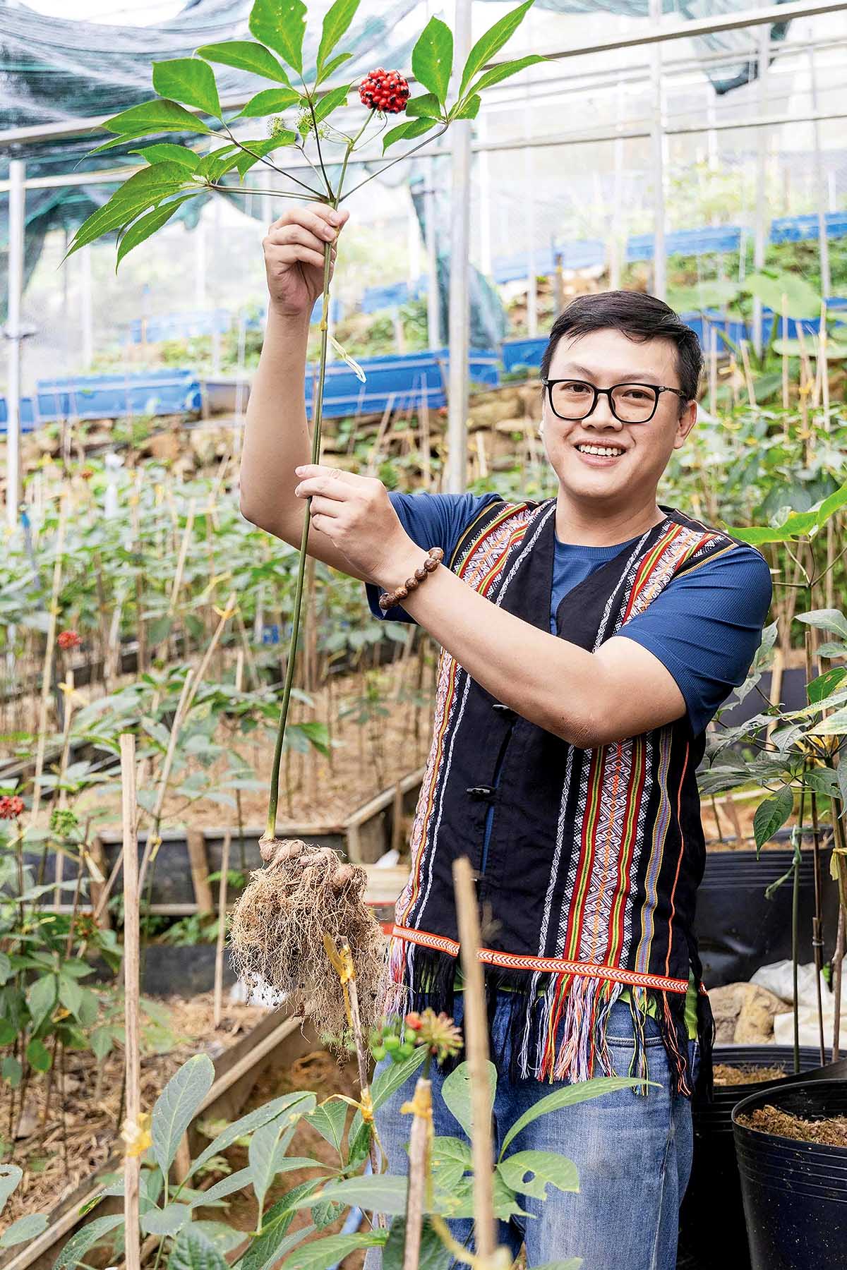 Ông Trần Đức An, Chủ tịch HĐQT kiêm Giám đốc Công ty CP Sâm Ngọc Linh Tu Mơ Rông Kon Tum