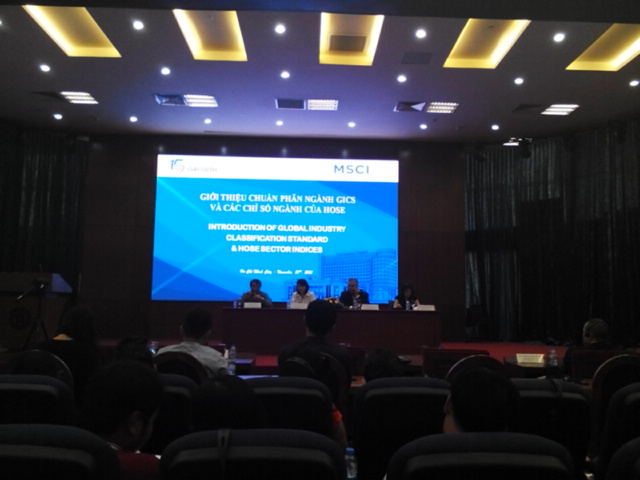 Hội thảo về chuẩn phân ngành GICS và các chỉ số ngành HOSE diễn ra tại TP.HCM hôm 27/11