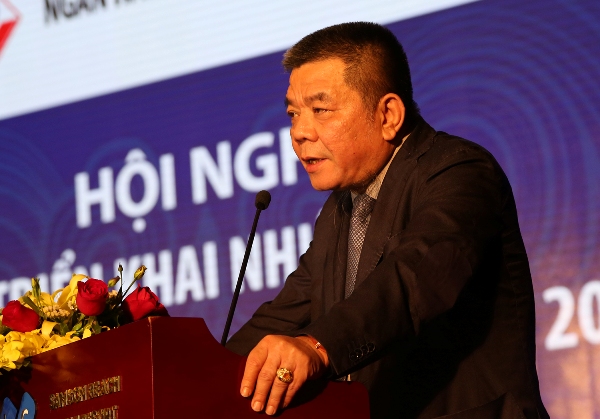 Ông Trần Bắc Hà, Chủ tịch HĐQT BIDV phát biểu tại Hội nghị tổng kết