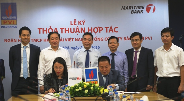 Lễ ký kết hợp tác giữa Bảo hiểm PVI và Maritime Bank