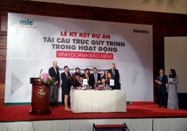Lễ ký hợp tác giữa MIC và Deloitte vừa diễn ra tại Hà Nội