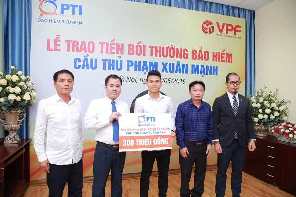 Từ mùa giải 2018, Công ty cổ phần Bóng đá chuyên nghiệp Việt Nam VPF đã phối hợp cùng PTI xây dựng chương trình bảo hiểm chuyên biệt dành cho các cầu thủ