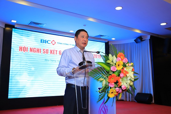 Ông Trần Hoài An, Tổng giám đốc BIC phát biểu tại Hội nghị sơ kết 6 tháng
