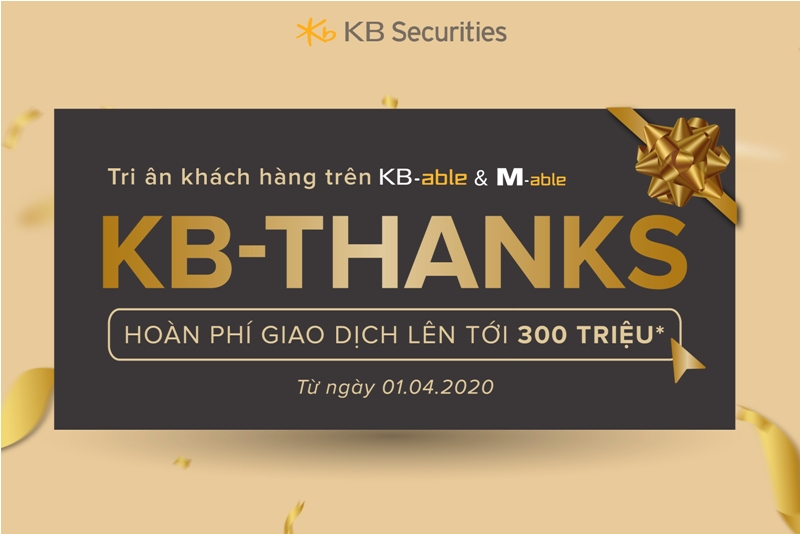 KB-Thanks đượcáp dụng đốivới cáckênh giao dịch trực tuyến