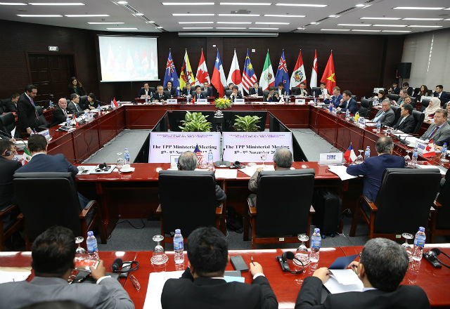 Hội nghị Bộ trưởng TPP tổ chức tại Đà Nẵng (tháng 11/2017). Ảnh: AFP