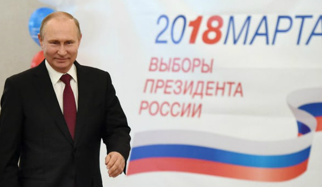 Ông Putin giành chiến thắng trong cuộc bầu cử Tổng thống Nga 2018