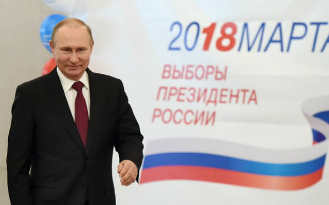 Ông Putin đã giành chiến thắng vang dội trong cuộc bầu cử Tổng thống Nga 2018