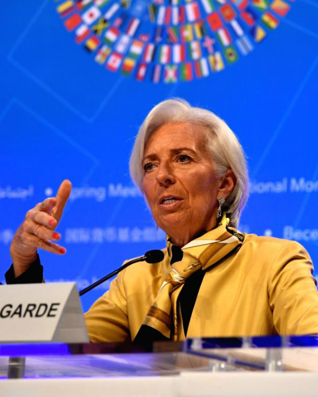 Bà Christine Lagarde, Giám đốc điều hành Quỹ Tiền tệ quốc tế (IMF)