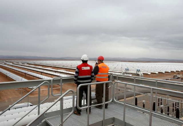 nhà máy điện mặt trời Noor của Morocco