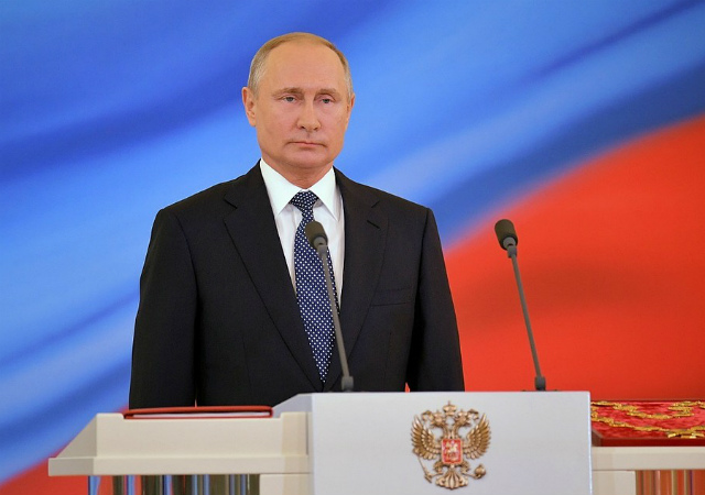 Tổng thống Nga V. Putin nhậm chức Tổng thống ngày 7/5/2018 tại Điện Kremlin