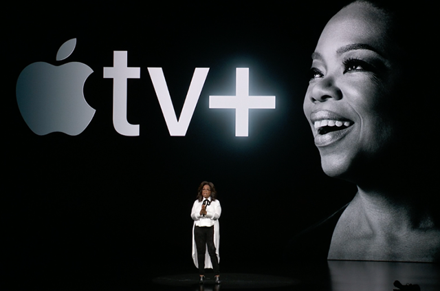 Oprah Winfrey phát biểu tại Sự kiện mùa Xuân của Apple