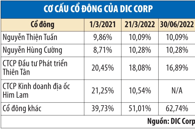 Cổ đông lớn liên tục bán ra giảm sở hữu tại DIG (Nguồn: Tổng hợp).