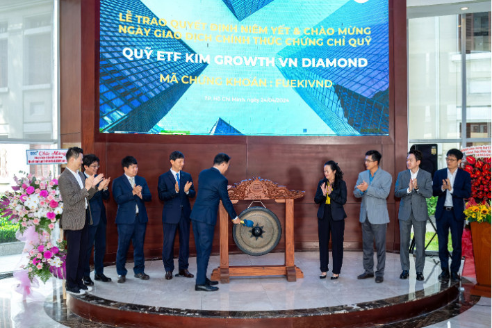 Chứng chỉ quỹ ETF KIM Growth VN chính thức niêm yết trên sàn HoSE vào ngày 24/4