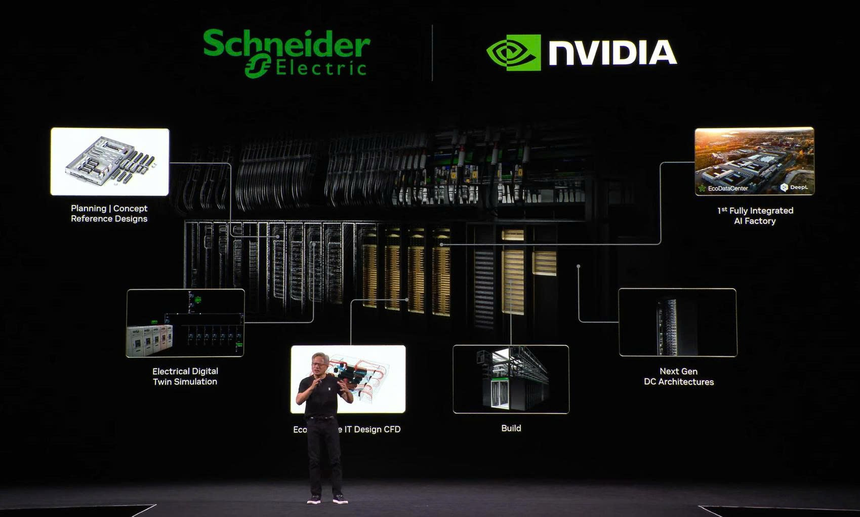 Ông Jenseng Huang, CEO Nvidia: “Cùng với Schneider Electric, chúng tôi đang xây dựng các nhà máy AI: cơ sở hạ tầng thiết yếu đưa AI đến với mọi công ty, các ngành công nghiệp và xã hội”