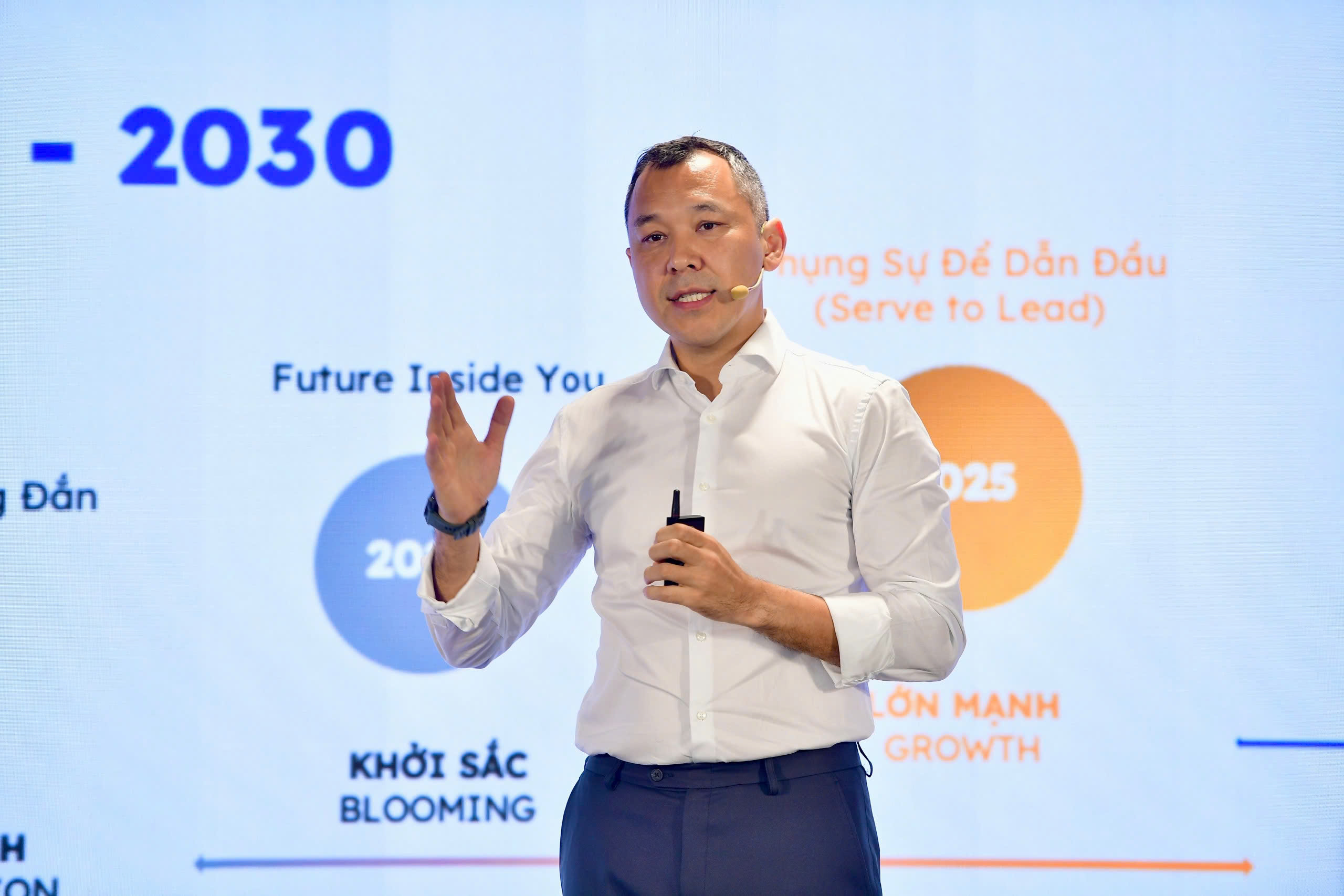 ông Dolat Duisenov, Chủ tịch HĐQT Coteccons chia sẻ tầm nhìn chiến lược tại Đại hội đồng cổ đông năm 2025.
