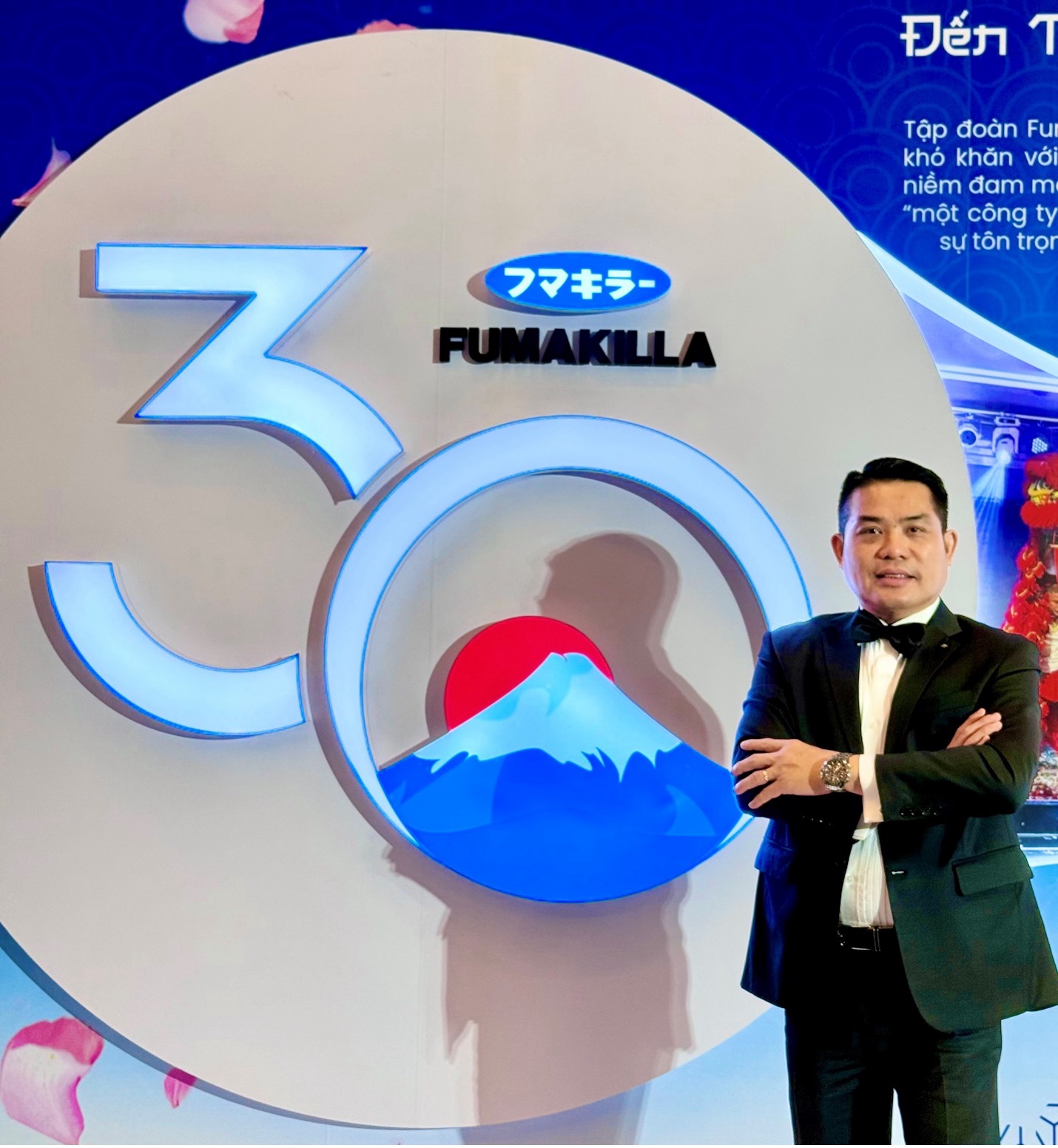 Ông Nguyễn Thành Phước, Giám đốc Kinh doanh và Tiếp thị Cấp cao nhãn hàng JUMBO VAPE, thuộc Công ty TNHH Fumakilla Việt Nam.