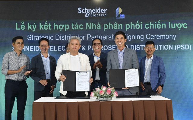 Schneider Electric v&agrave; PSD k&yacute; kết hợp t&aacute;c chiến lược.